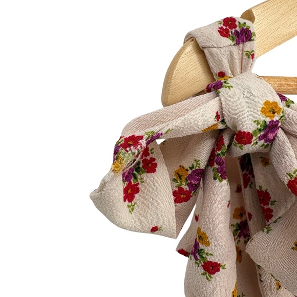 Sézane Lara Floral Tie Bow Straps Sleeveless Blouse | Sz 40 (US 8) | Mindy Print - Picture 16 of 16